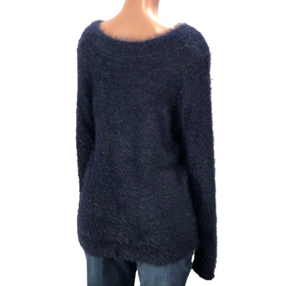 Laurie Felt Women Blue Pullover Sweater - Picture 5 of 15
